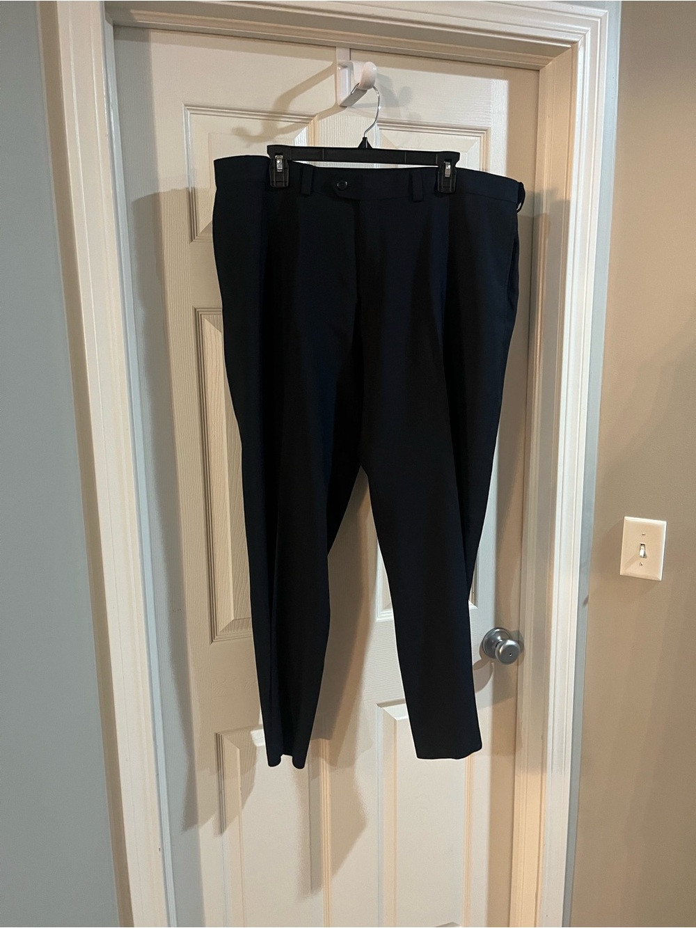 Haggar Men's Black Dress Slacks - Pleated Front